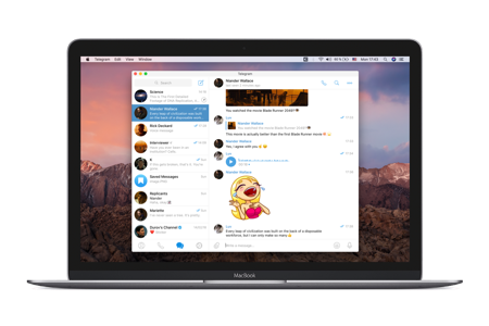 टेलीग्राम macOS MacBook ऐप